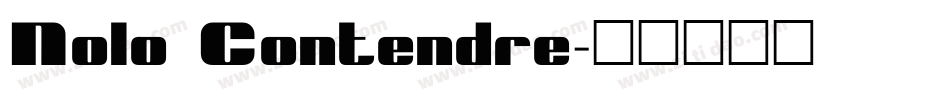 Nolo Contendre字体转换
